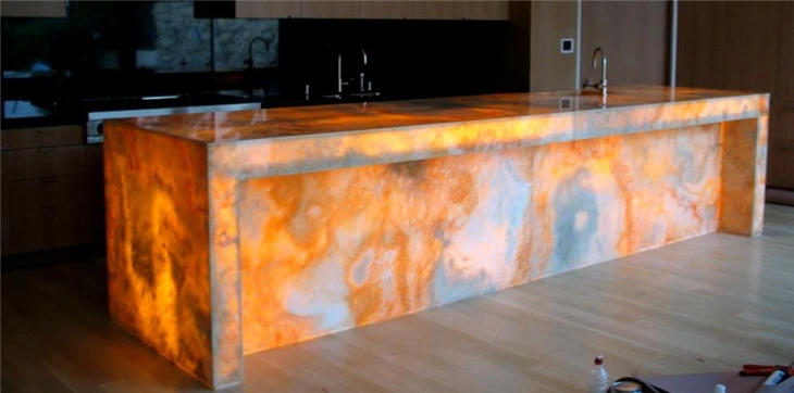 Illuminated Quartzite Countertops